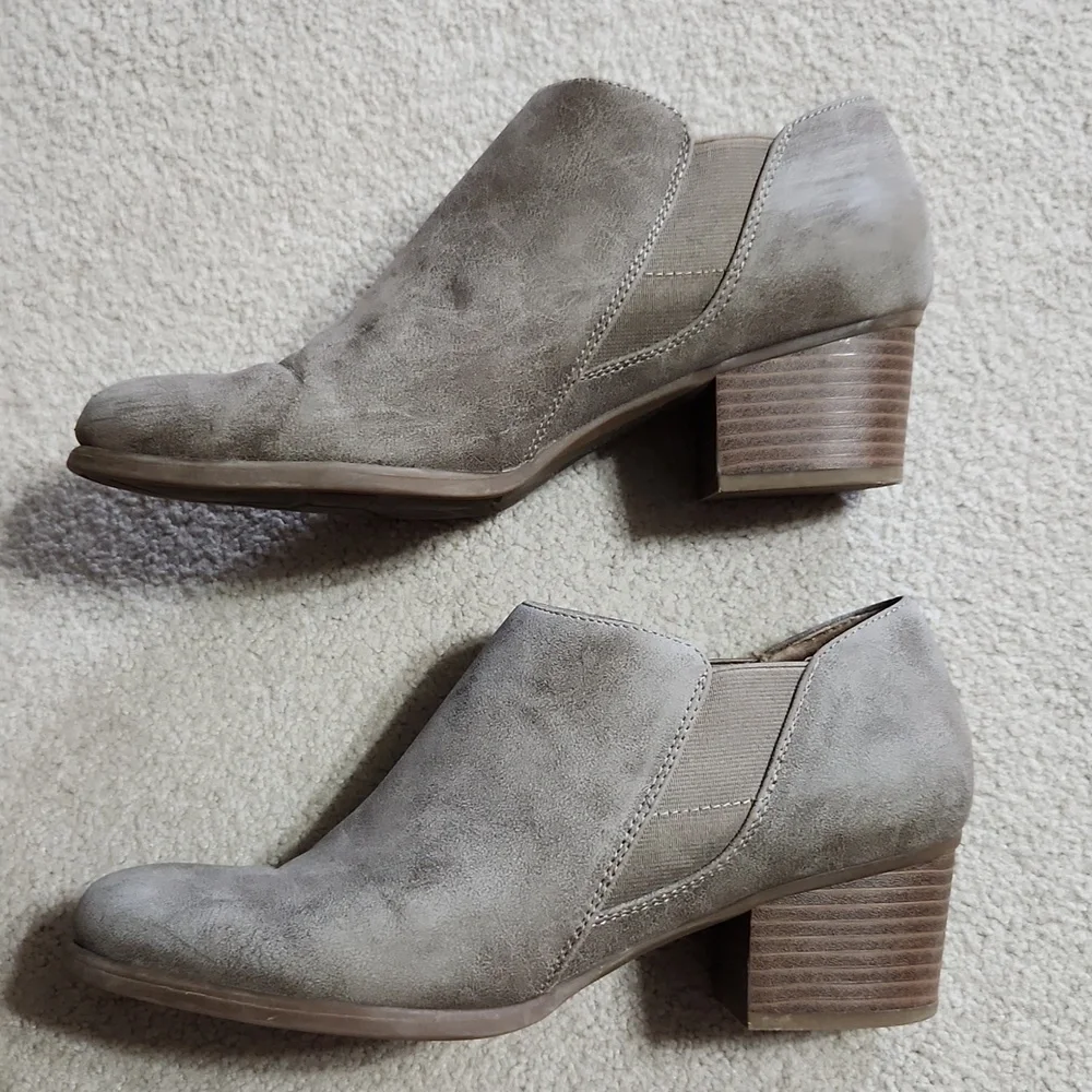 Naturalizer Soul Ankle Tan/Gray Boots - 7.5